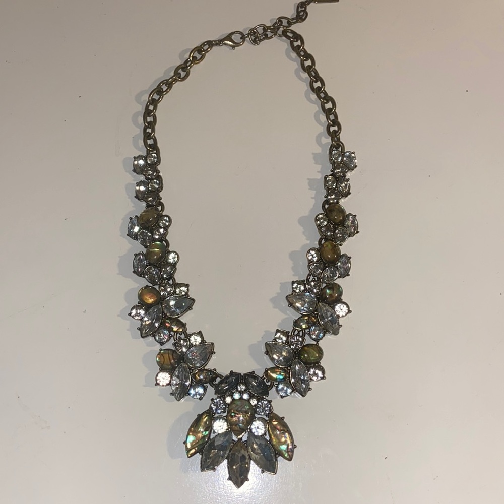 Chunky Stone and Diamond Necklace
